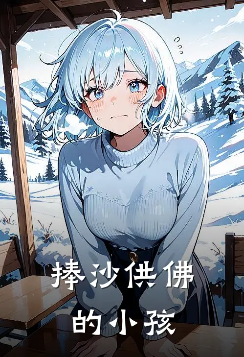 捧沙供佛的小孩