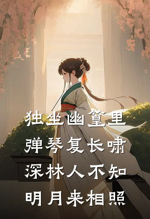 独坐幽篁里,弹琴复长啸,深林人不知,明月来相照