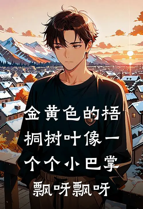 金黄色的梧桐树叶像一个个小巴掌飘呀飘呀